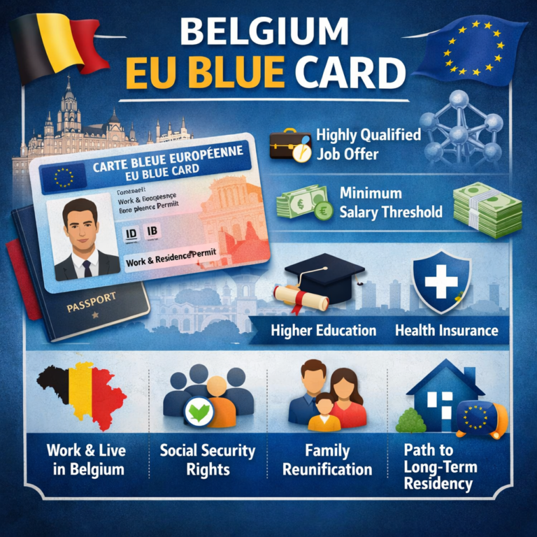 blue card in belgium