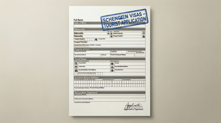 schengen visas - tourist application