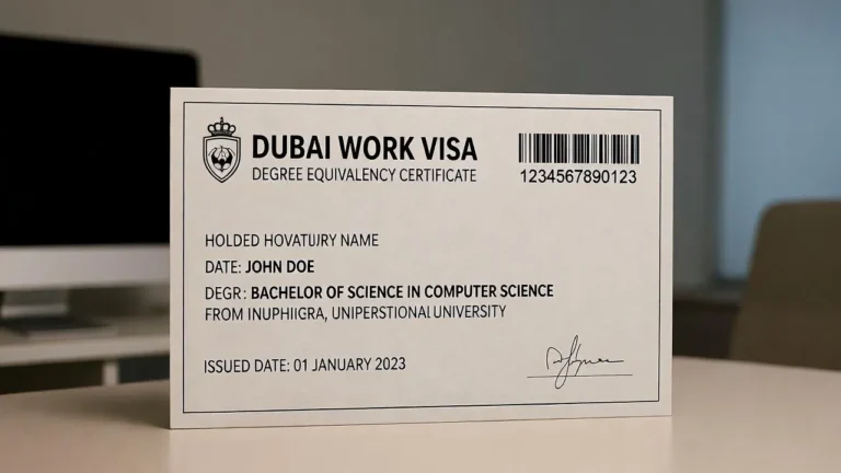 Dubai Work Visa Degree Equivalency Certificate: The Complete Requirements