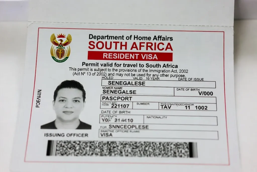 South Africa Resident Visa for Senegalese Citizens: Complete Requirements and Application