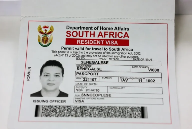 South Africa Resident Visa for Senegalese Citizens: Complete Requirements and Application