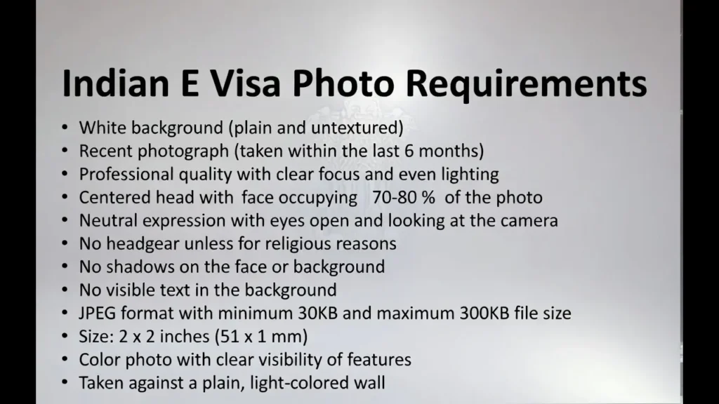 Indian E Visa Photo Requirements: Get Your Picture Right