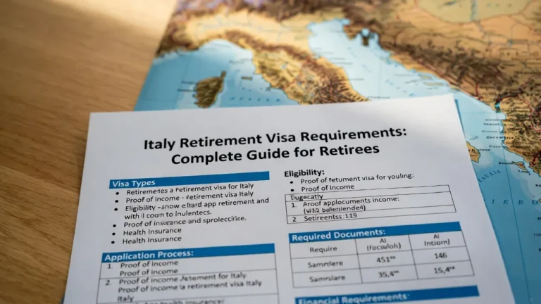 Italy Retirement Visa Requirements: Complete Guide for Retirees