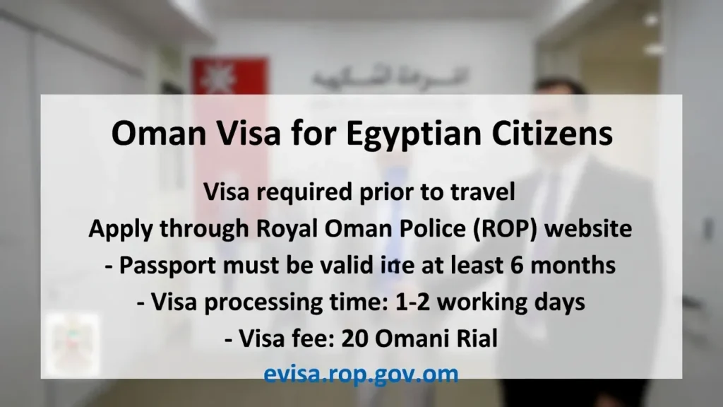 Oman Visa for Egyptian Citizens: Complete Requirements and Application Guide