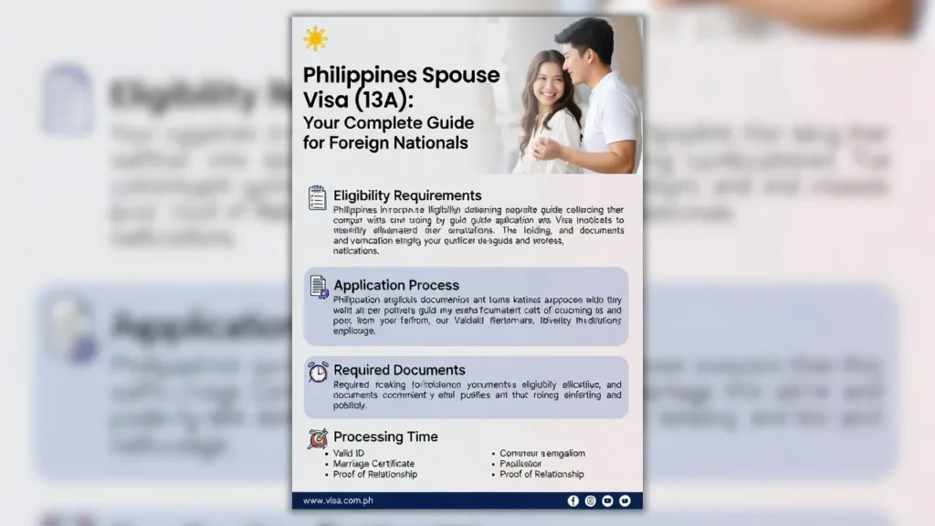 Philippines Spouse Visa (13A): Your Complete Guide for Foreign Nationals
