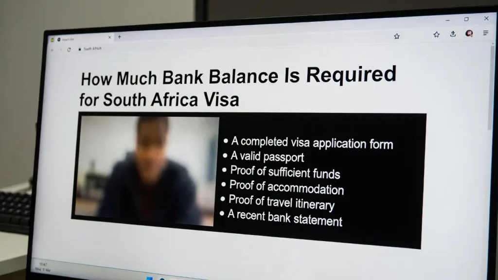 How Much Bank Balance Is Required for South Africa Visa: The Complete Guide