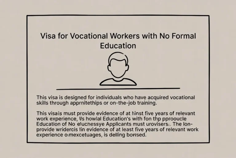 Securing a Visa for Vocational Workers with No Formal Education