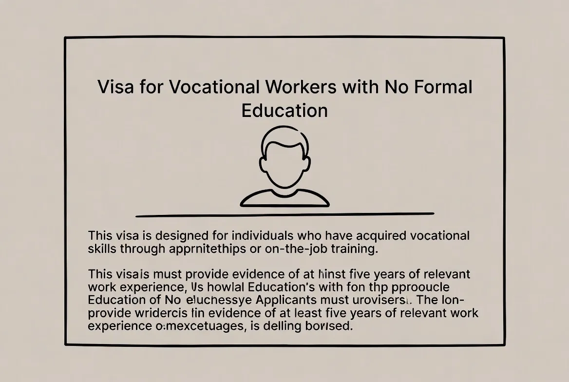 Securing a Visa for Vocational Workers with No Formal Education