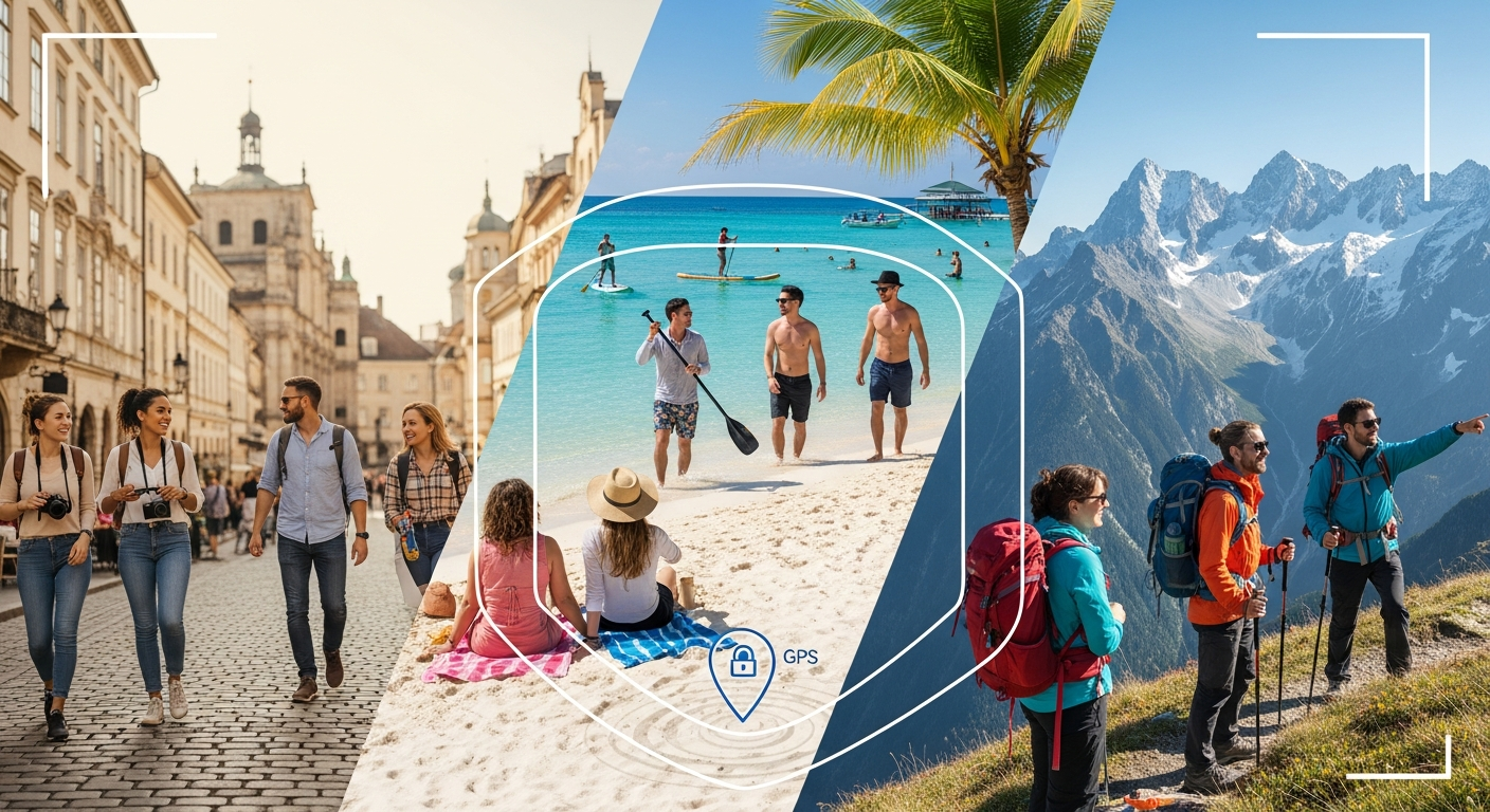 Diverse travelers enjoying various activities, symbolizing the comprehensive coverage of Hays Travel Insurance for worry-free adventures.