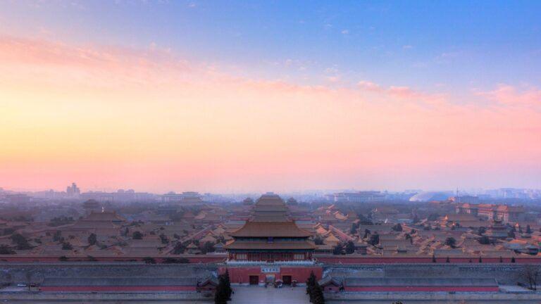 The Forbidden City in Beijing viewed from Coal Hill