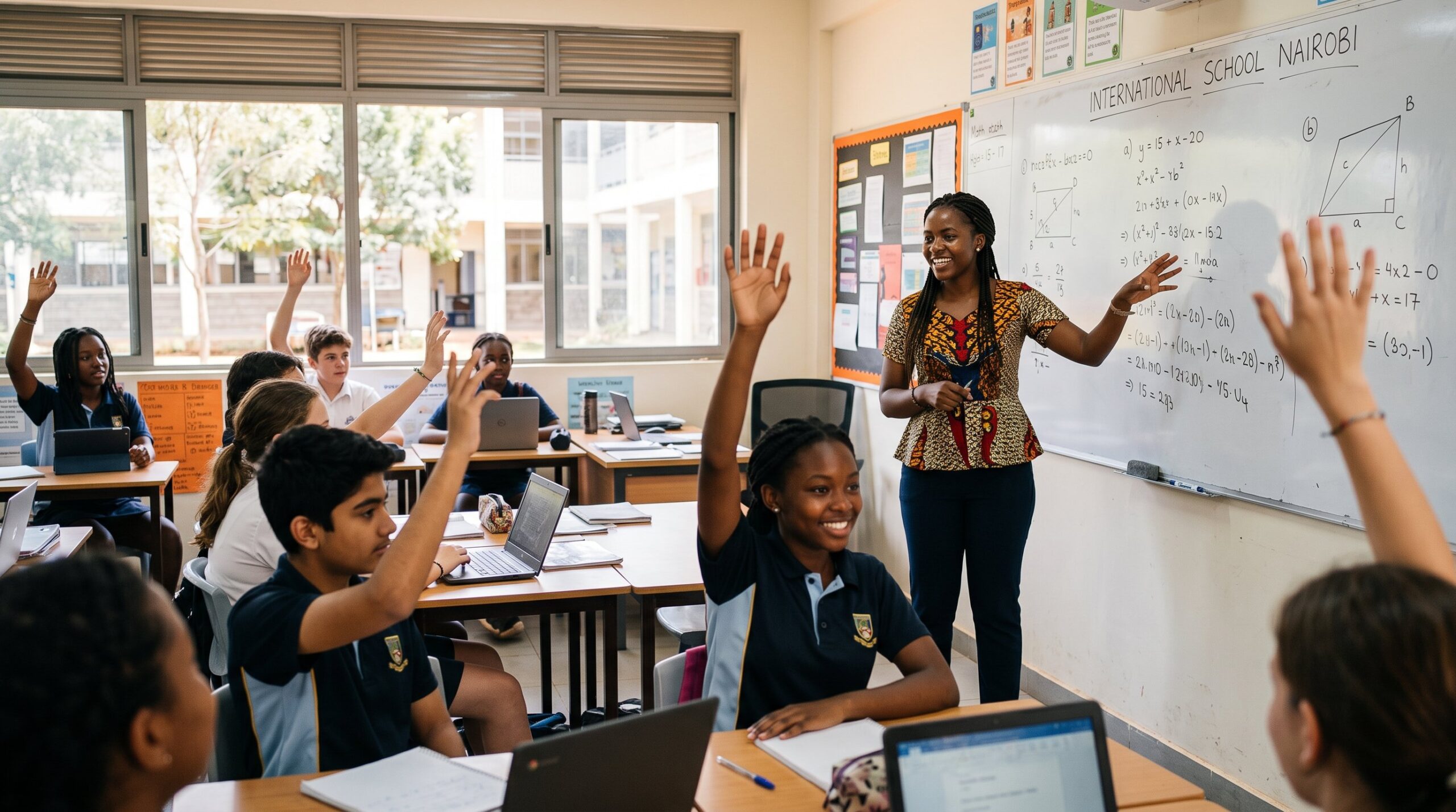 African teacher leading a class in a modern international school — teaching jobs abroad routes for 2026